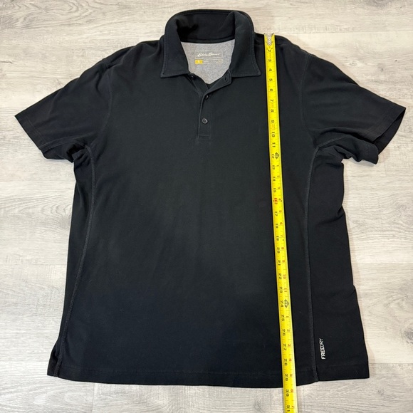 Eddie Bauer Size L FreeDry Classic Black Polo Shirt Size L - Picture 10 of 17